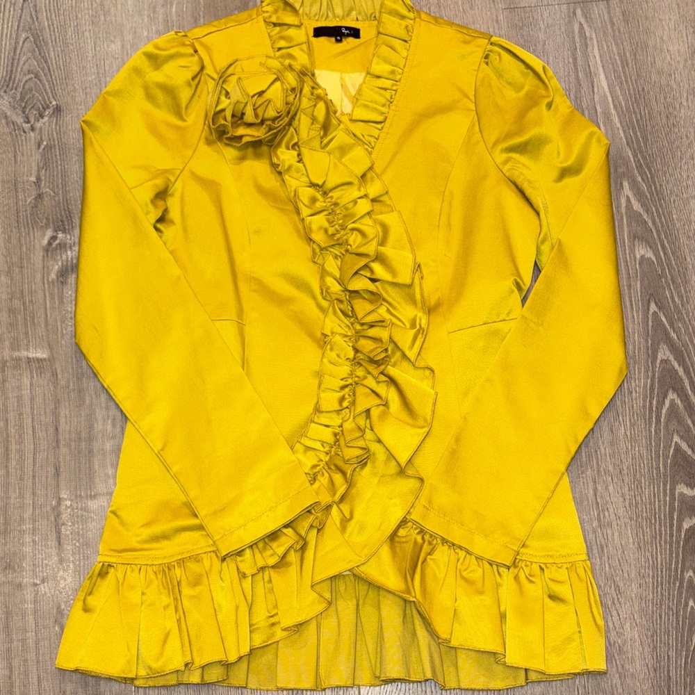 Ryu Golden Ruffle Jacket
